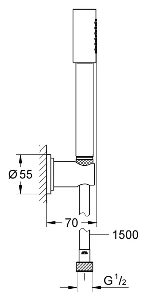 Душевой комплект Grohe Sena 28348000 (детальная фотография), душевые комплекты, наборы
