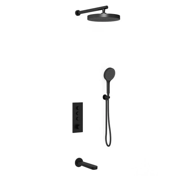 Душевой комплект Vincea Inspire черный VSFW-433TI5MB (детальная фотография)