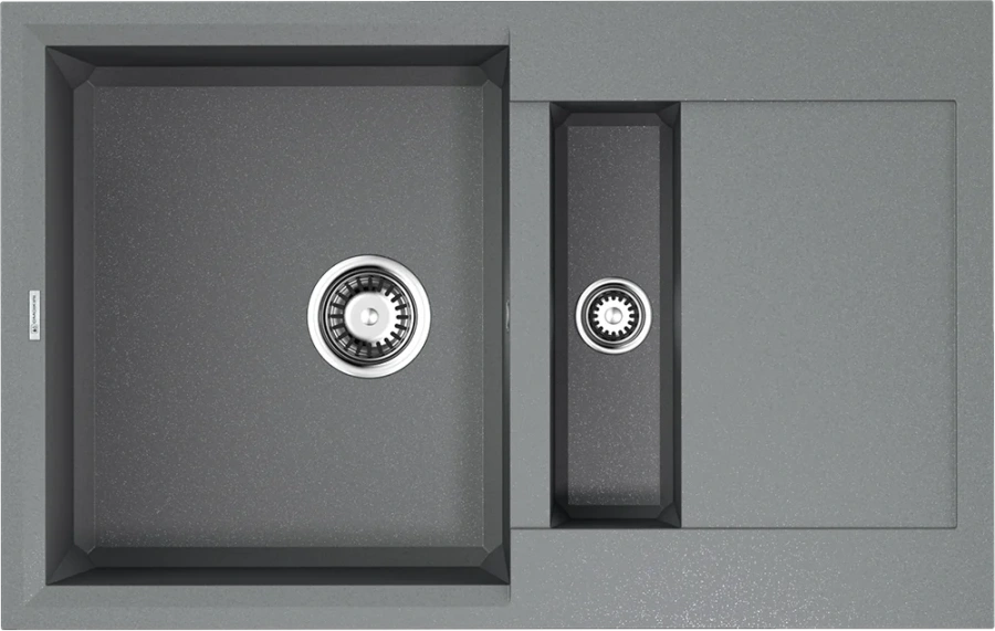 Мойка для кухни Omoikiri Sakaime 78-2-GR 78 см leningrad grey 4993559 (детальная фотография)