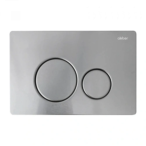 Клавиша смыва Abber хром матовый - фото 4