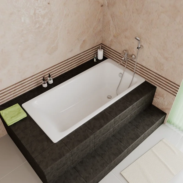 Ванна чугунная Delice Parallel 180x80 белая DLR220506 (детальная фотография)