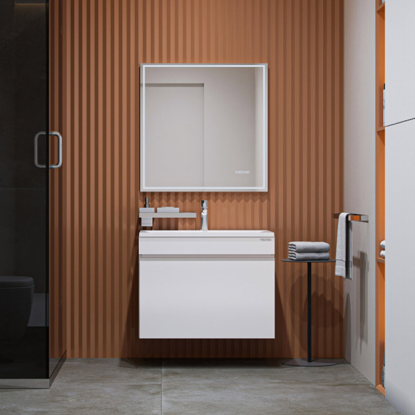 Тумба с раковиной подвесная Velvex Pulsus tpPUL.70-2 70 см с ящиком (детальная фотография), в наличии, по запросу