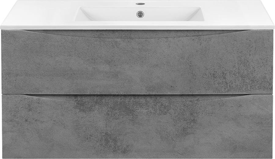 Тумба под раковину подвесная Vincea Mia 100,6 см Beton VMC-2MC100BT (детальная фотография)