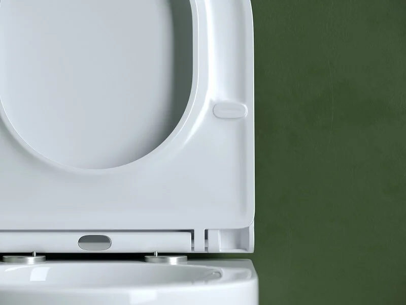 Унитаз подвесной Ceramica Nova Ulma белый CN4006T (детальная фотография), безободковые, сиденье с микролифтом 