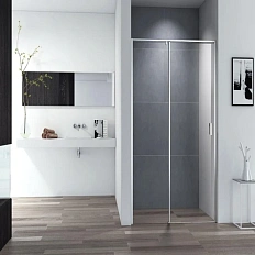 Душевая дверь в нишу Cezares Urban 100 см профиль хром