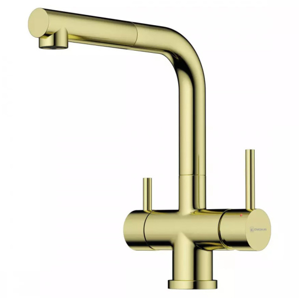 Смеситель для питьевой воды Omoikiri Takamatsu-S LG светлое золото 4994476 (детальная фотография)