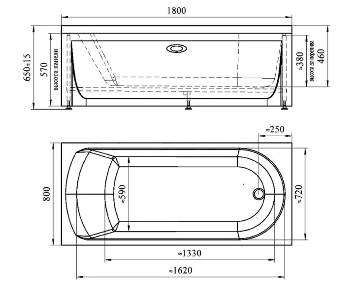Гидромассажная ванна Радомир Николь 2-79-2-0-0-210Р, 180 x 80 см, рама-подставка разборная, фронтальный экран, слив-перелив автомат, гидромассаж Стандарт хром пневмокнопка, массаж спины и ступней, белая (детальная фотография), акриловые