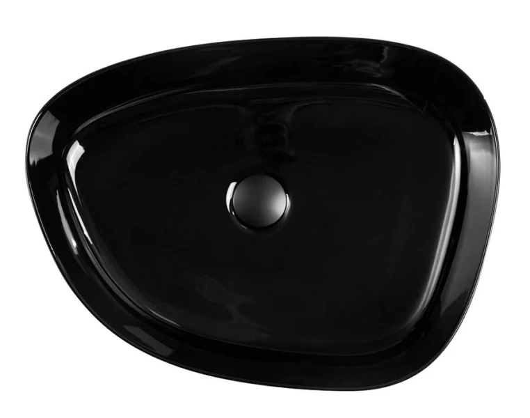 Раковина BelBagno 55 см керамическая, черная BB1435-NERO (детальная фотография), черные