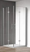 Душевой уголок Cezares Eco 80х90 см прозрачное стекло, профиль хром