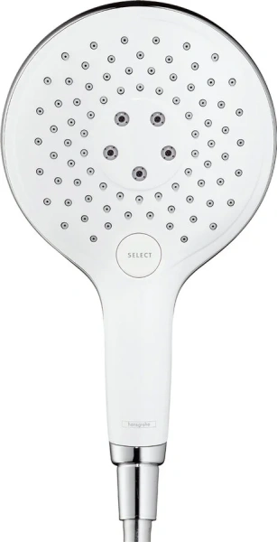Лейка для душа Hansgrohe Raindance Select белый/хром 28587400 (детальная фотография)