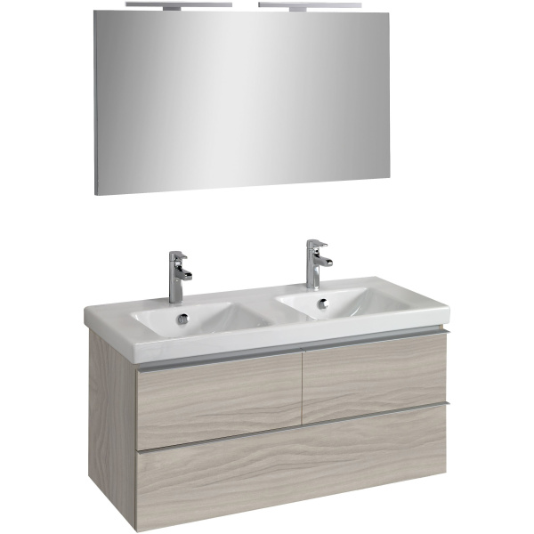 Раковина Jacob Delafon Odeon Up 120 см подвесная E4730-00 (детальная фотография), большая, прямоугольной формы, широкая