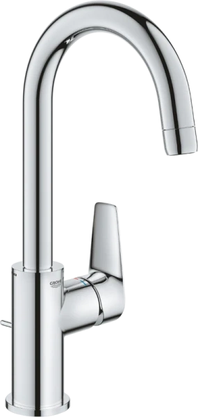 Смеситель для раковины Grohe BauEdge хром 23760001 (детальная фотография)