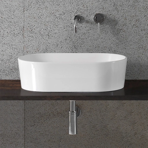 Раковина накладная Globo Forty3 FO061 (детальная фотография), современные, hi-tech