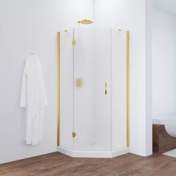 Душевой уголок стекло шиншилла Vegas-glass AFA-Pen 100 02 R (детальная фотография), хром, бронза, золото, белые, черные, другие