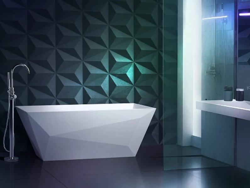 Ванна из искусственного камня Belux Триумф Тр-1700, 4810924269041, 170 x 80 см, белый (детальная фотография), современныe, hi-tech