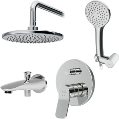 Душевой комплект Am.Pm X-Joy 4 в 1 с внутренней частью 