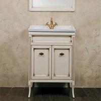Тумба под раковину, цвет слоновая кость с патиной матовый, фурнитура бронза, La Beaute Vivien