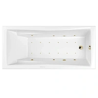 Ванна гидромассажная Whitecross Palace 0104.180080.100.RELAX.GL, 180 x 80 см, форсунки золото