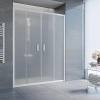 Душевая дверь профиль белый стекло сатин Vegas-glass