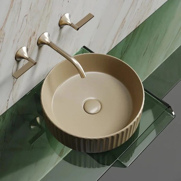 Раковина Ceramica Nova Element 36 см капучино матовая CN6057MC (детальная фотография), одинарные