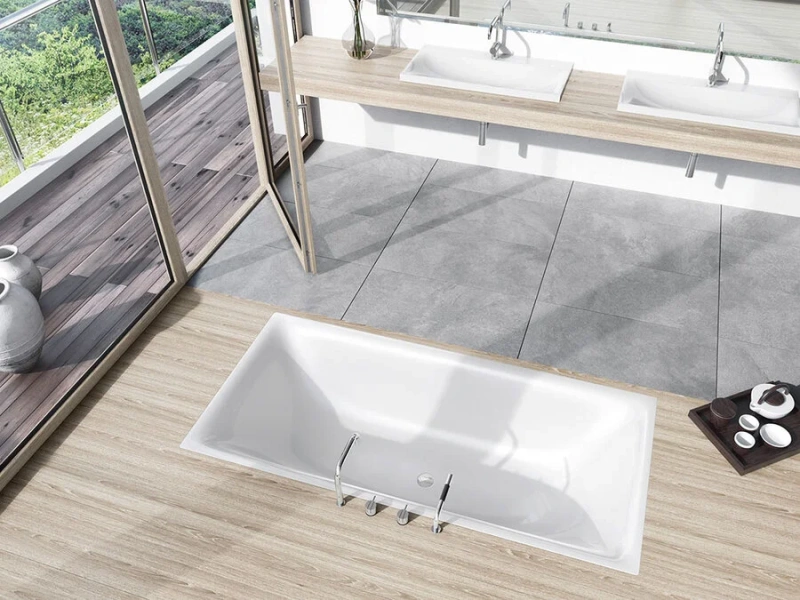 Стальная ванна Kaldewei Silenio Мод. 676 180 х 80 см, 2676.0001.0001 (детальная фотография), белые