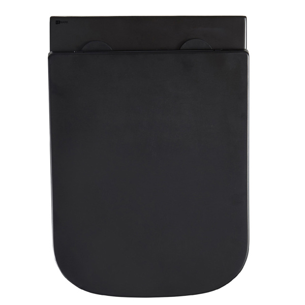 Унитаз подвесной Lemark Florex черный матовый 9612002 (детальная фотография), с горизонтальным, прямым выпуском, с прямым выпуском