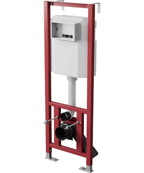 Инсталляция для унитаза D&K с клавишей хром DI8140116 (детальная фотография), для унитаза