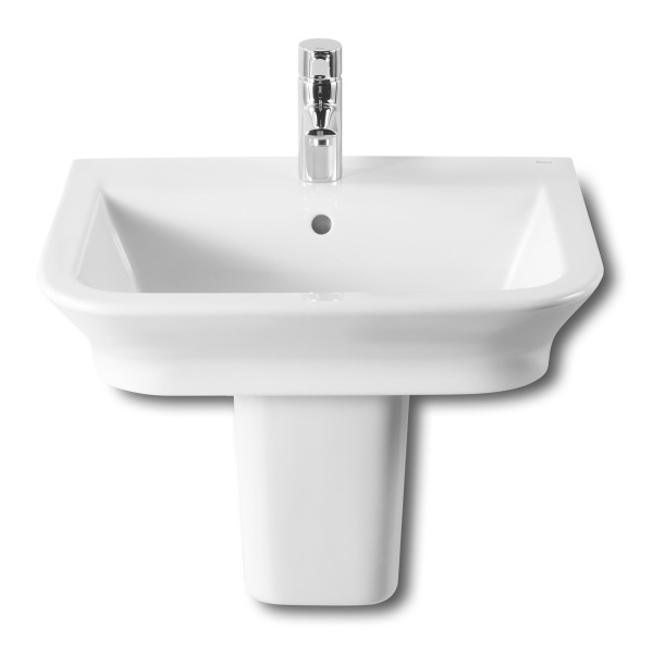 Раковина Roca The Gap 327474000 60 см прямоугольная (детальная фотография), современные, hi-tech