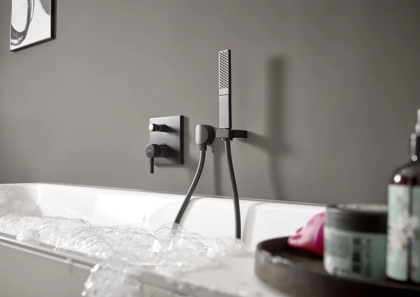 Лейка для душа Hansgrohe Rainfinity матовый черный 26866670 (детальная фотография) index_1