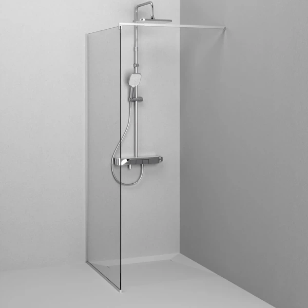 Душевая перегородка Am.Pm Func W84WI-90-F1 90 см универсальная (детальная фотография), 90 см