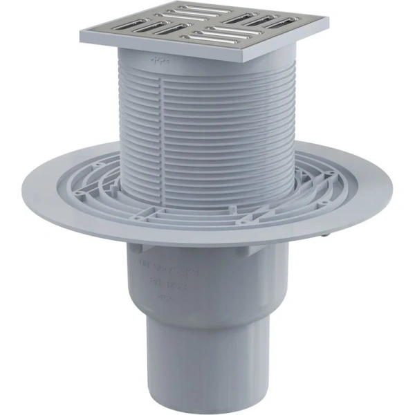 Душевой трап Alcaplast 10 см прямой выпуск APV2324 (детальная фотография)