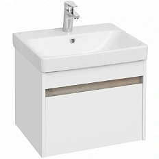 Тумба с раковиной подвесная Акватон Марти 1A263201MY010 55 см с выдвижным ящиком