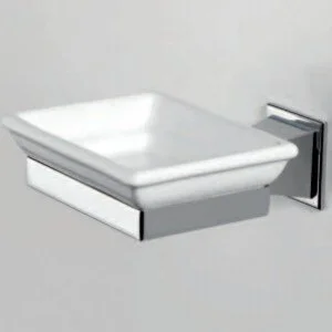 Мыльница для ванной, цвет белый, фурнитура хром, Devon&Devon Time TM301CR (детальная фотография), нет в наличии