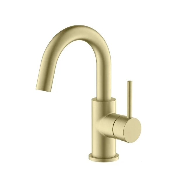 Смеситель для раковины Акватек Европа шлифованное золото AQ1307BG (детальная фотография)