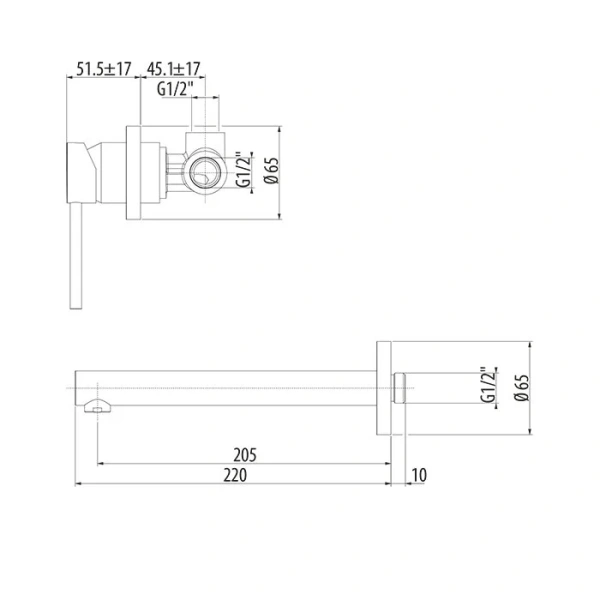 Смеситель для раковины Gattoni Circle One черный 9037/90NO (детальная фотография), для раковины