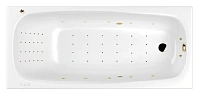 Ванна гидромассажная Whitecross Layla Slim 170 x 75 см, NANO, золото, белый, 0122.170075.100.NANO.GL