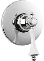 Смеситель для душа Cezares Margot хром, ручка белая