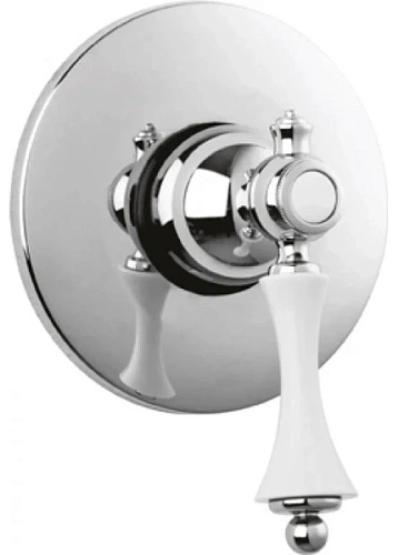 Смеситель для душа Cezares Margot хром, ручка белая - фото 2