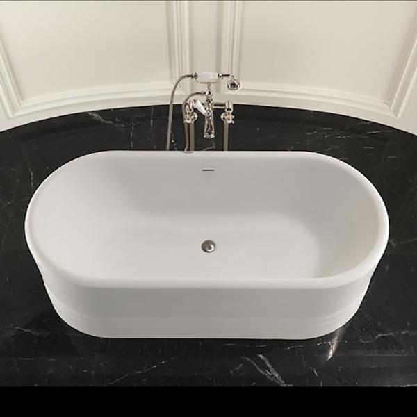 Ванна из материала White Tec, цвет белый, Devon&Devon Diva 1NADIVA (детальная фотография), акриловые