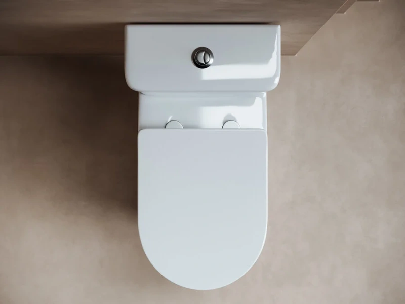 Унитаз компакт Ceramica Nova Fortuna с бачком CN9001 (детальная фотография), белые