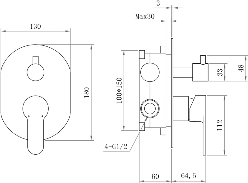 Душевой комплект BERGES Ventas хром 073009 (детальная фотография), хром index_1