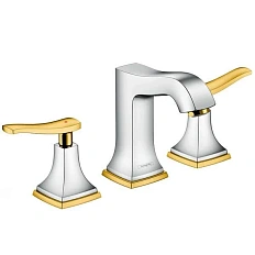 Смеситель для раковины хром-золото Hansgrohe Metropol Classic