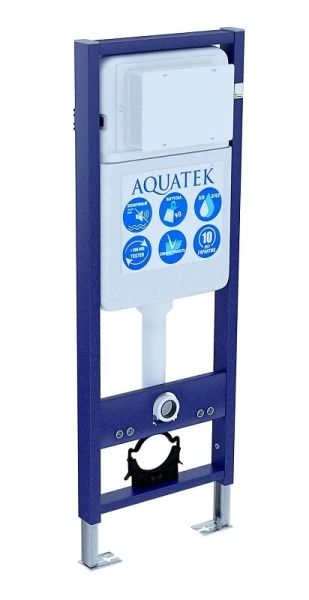 Инсталляция для унитаза Акватек Standart 37 с шумоизоляцией INS-0000017 (детальная фотография)