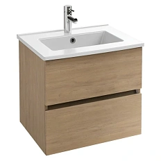 Тумба под раковину Jacob Delafon Tolbiac 60 см два ящика, дуб давос натуральный