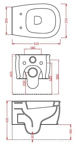 Унитаз, цвет белый матовый, ArtCeram Azuley AZV001 05 00 (детальная фотография), подвесные