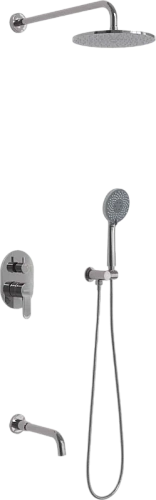 Душевой комплект BERGES Ventas хром сильвер - фото 1