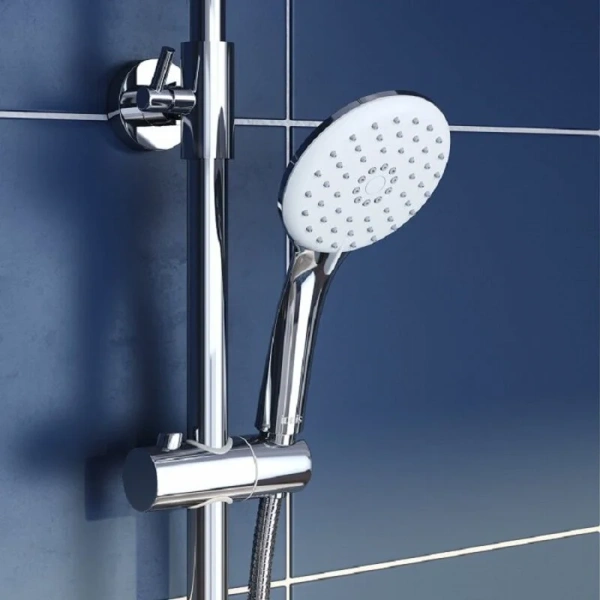 Душевая стойка IDDIS Shelfy с верхним душем SHESB3Fi06 (детальная фотография), современные, hi-tech