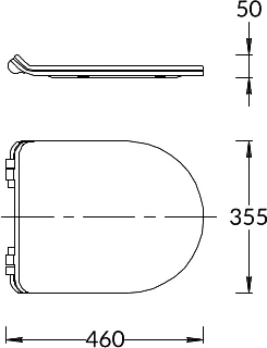 Крышка-сидение с микролифтом Kerama Marazzi Plaza Modern белая PLMR.seat.02\WHT (детальная фотография) index_3