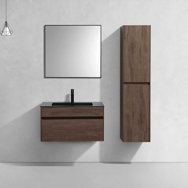 Тумба под раковину подвесная Vincea Chiara 79,2 см R.Oak VMC-2C800RO (детальная фотография), 80 см