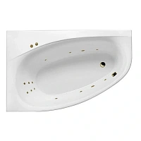 Ванна гидромассажная Excellent Kameleon Line 170 x 110 см, левая, белый/бронза, WAEX.KML17.LINE.BR